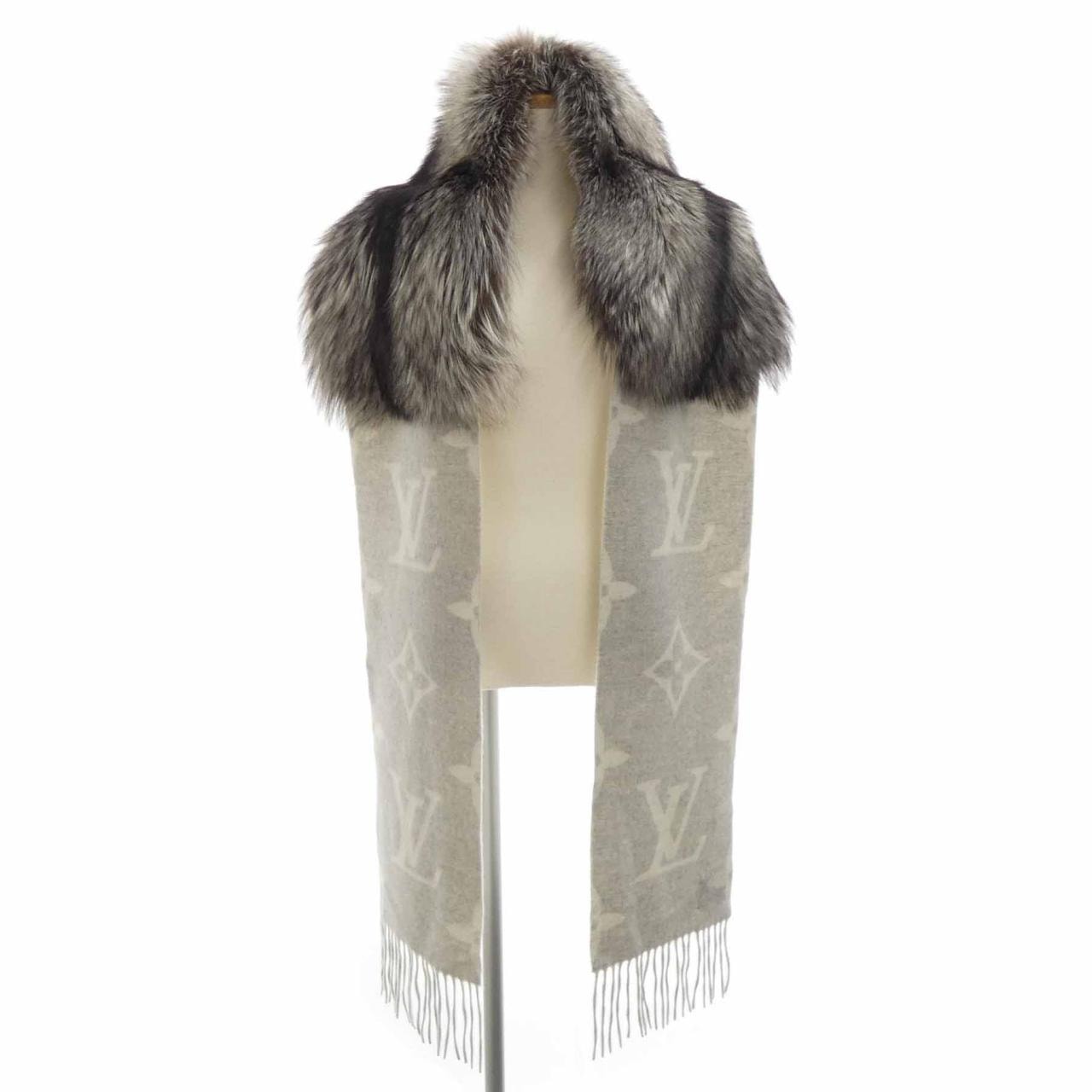 ルイヴィトン LOUIS VUITTON エシャルプ レイキャビック ファー M70722 MUFFLER