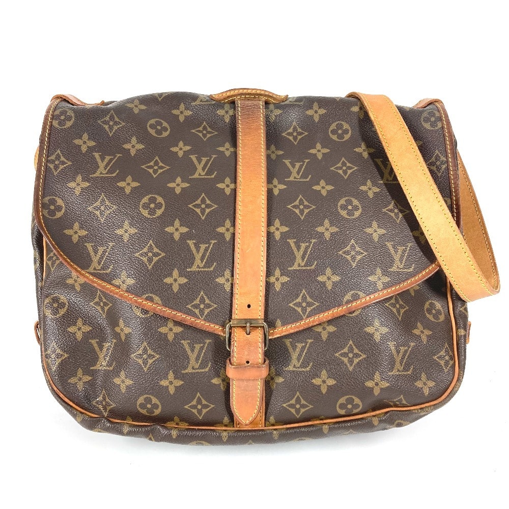 ルイヴィトン LOUIS VUITTON ソミュール35 ソミュール35 M42254 モノグラム カバン バッグ 斜め掛け フラップ ショルダーバッグ モノグラムキャンバス ブラウン