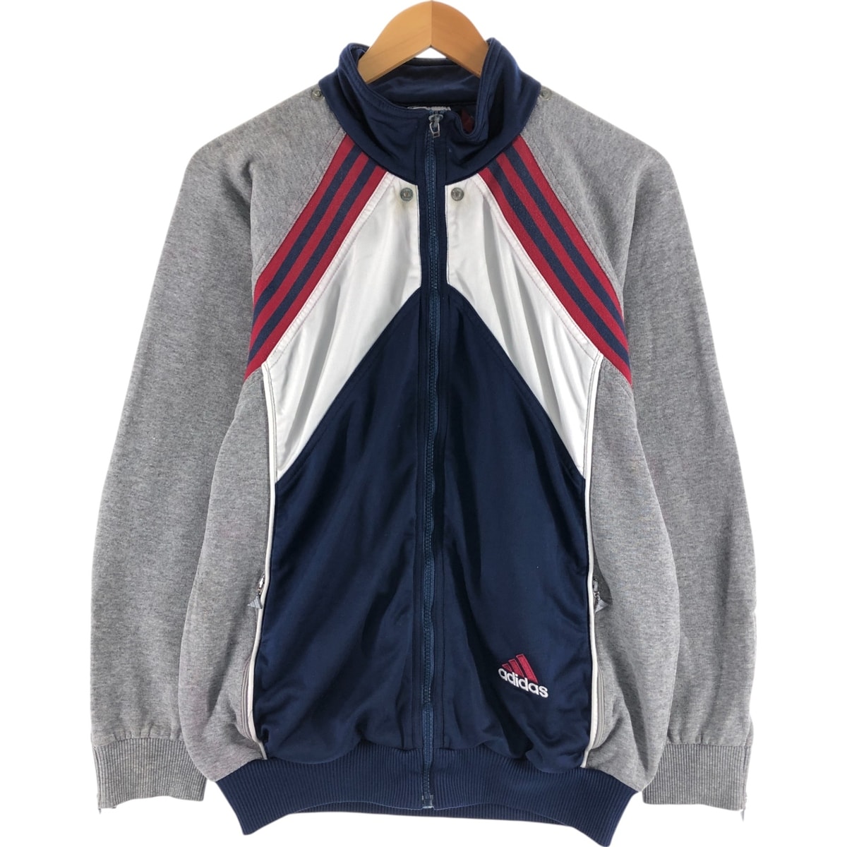 古着 90年代 アディダス adidas バックロゴ ジャージ トラックジャケット メンズS相当 ヴィンテージ/eaa523980