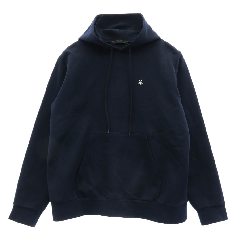 SOPHNET. ソフネット パーカー SOPH-242050 COMPACT DOUBLE KNIT HOODIE コンパクトダブルニット プルオーバー パーカー フーディー ダークネイビー系【中古】