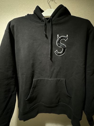 Supreme S Logo Hooded Sweatshirt "Black" (22FW)