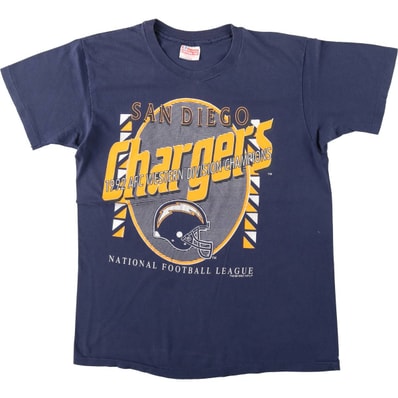 古着 80年代 ヘインズ Hanes NFL SAN DIEGO CHARGERS サンディエゴチャージャーズ スポーツプリントTシャツ USA製 メンズL相当 ヴィンテージ/eaa658194
