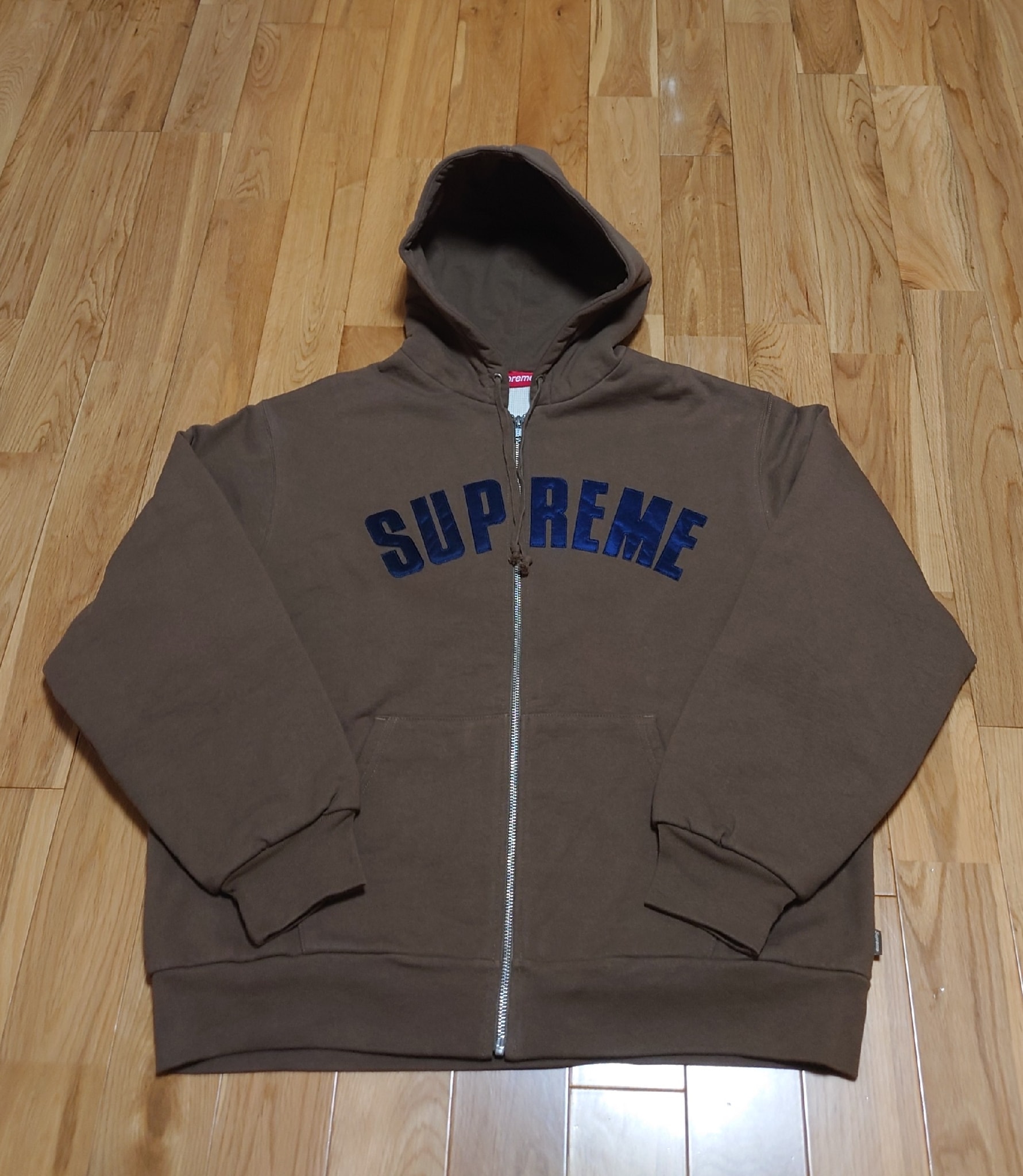 Supreme Arc Thermal Lined Zip Up Hooded Sweatshirt (25AW) "Brown"