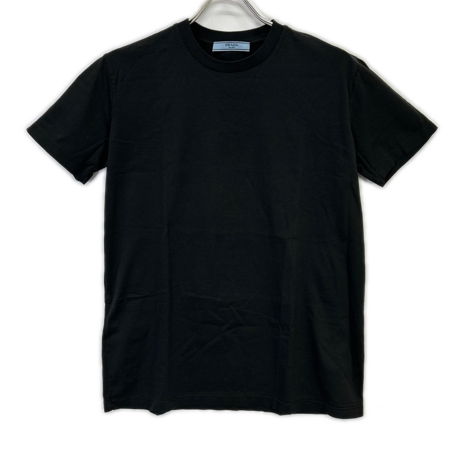 プラダ 19年製 135520 ブラック コットンTシャツ L