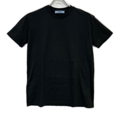 プラダ 19年製 135520 ブラック コットンTシャツ L