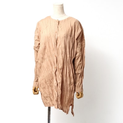 ■未使用品■me ISSEY MIYAKE ミー イッセイミヤケ 長袖シャツ ツイストプリーツ シワ加工 20240924/RA1314