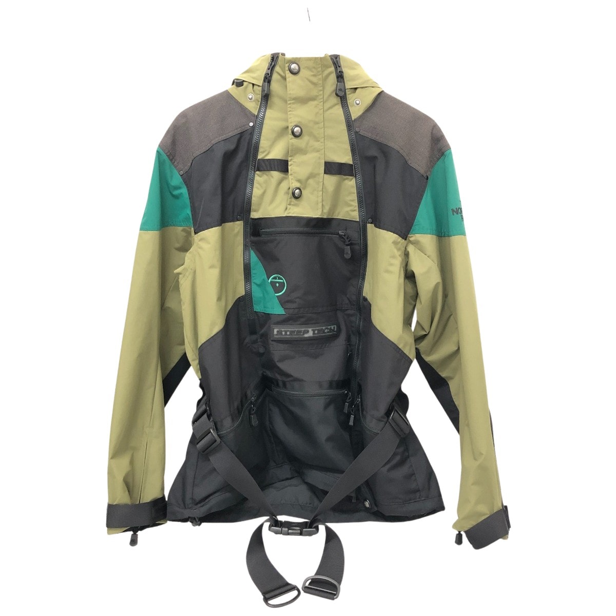 THE NORTH FACE ザノースフェイス ジャケット スティープテックジャケット SIZE L  NF0A4QYS ブラック×グリーン