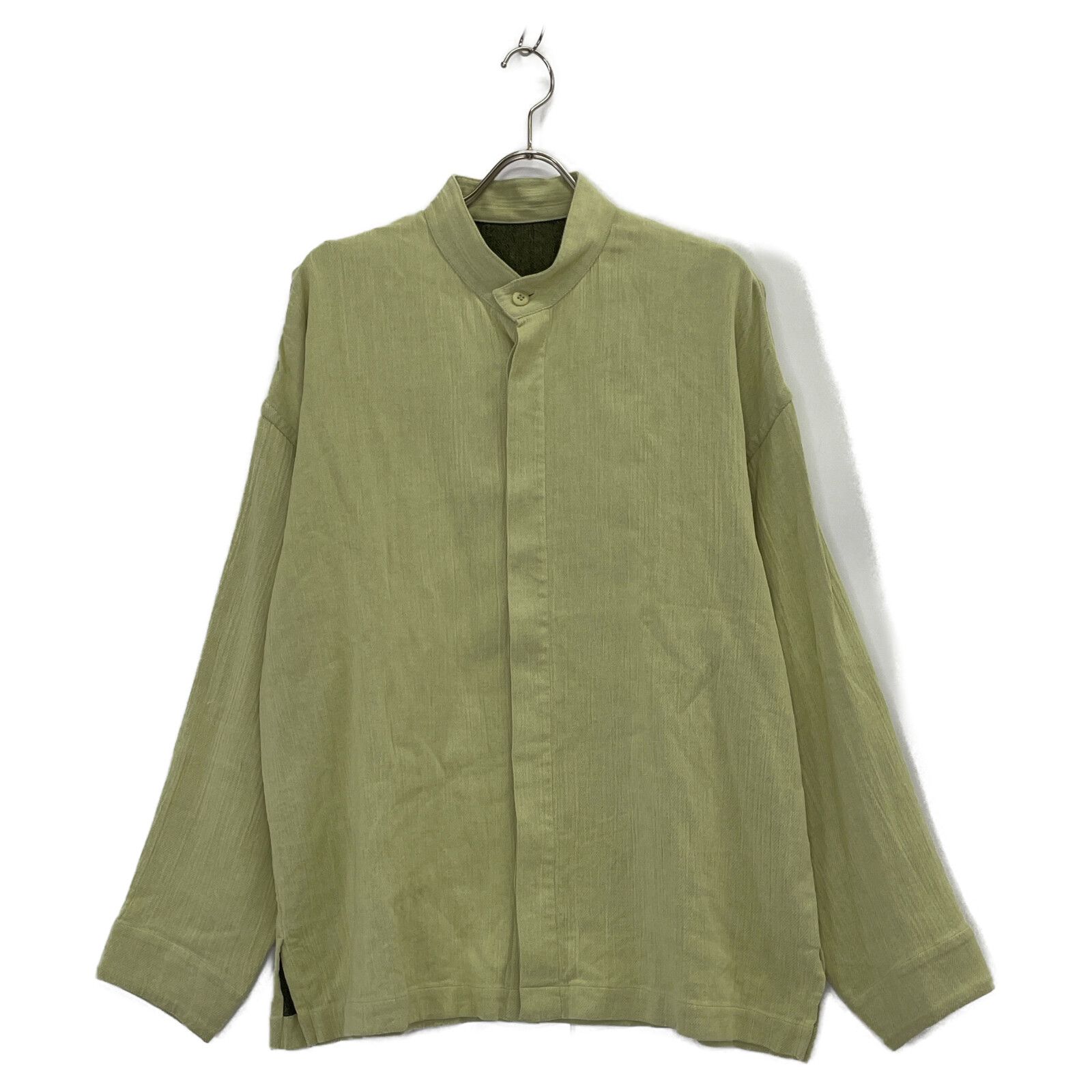 イッセイミヤケメン 25SS LA51FJ078 DOUBLE WEAVE CREPE ﾊﾝﾄﾞｶﾗｰｼｬﾂ 3