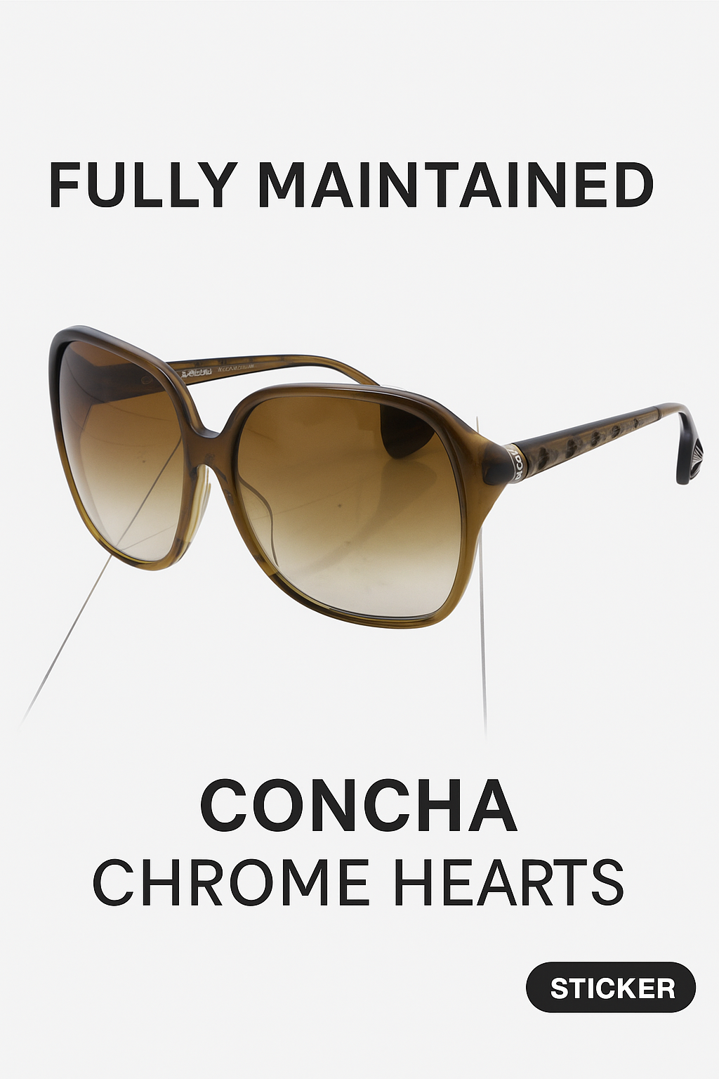 CHROME HEARTS CONCHA ブラウン×シルバー フルメンテ 正規品