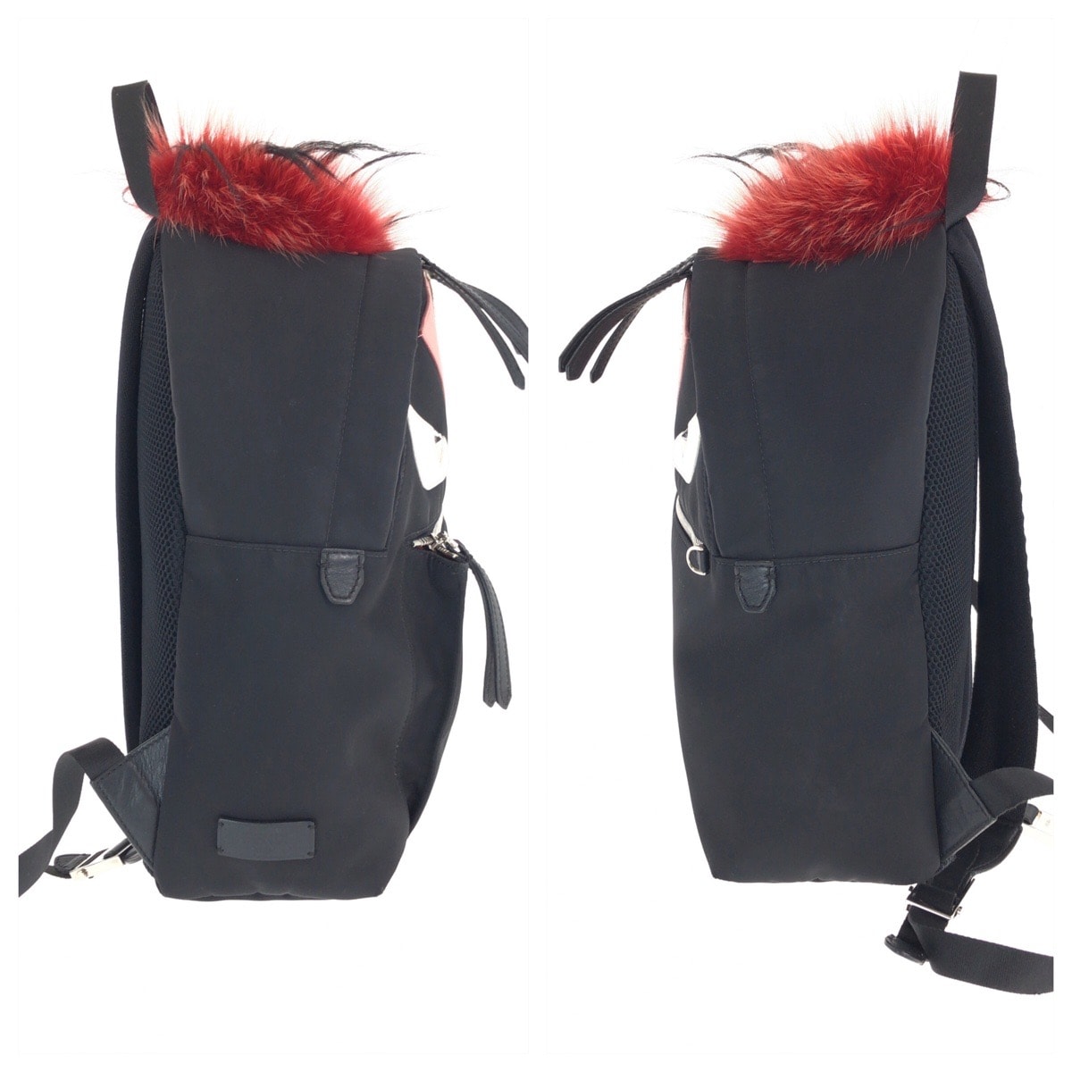 B (目立った傷や汚れなし)】FENDI フェンディ モンスター ブラック