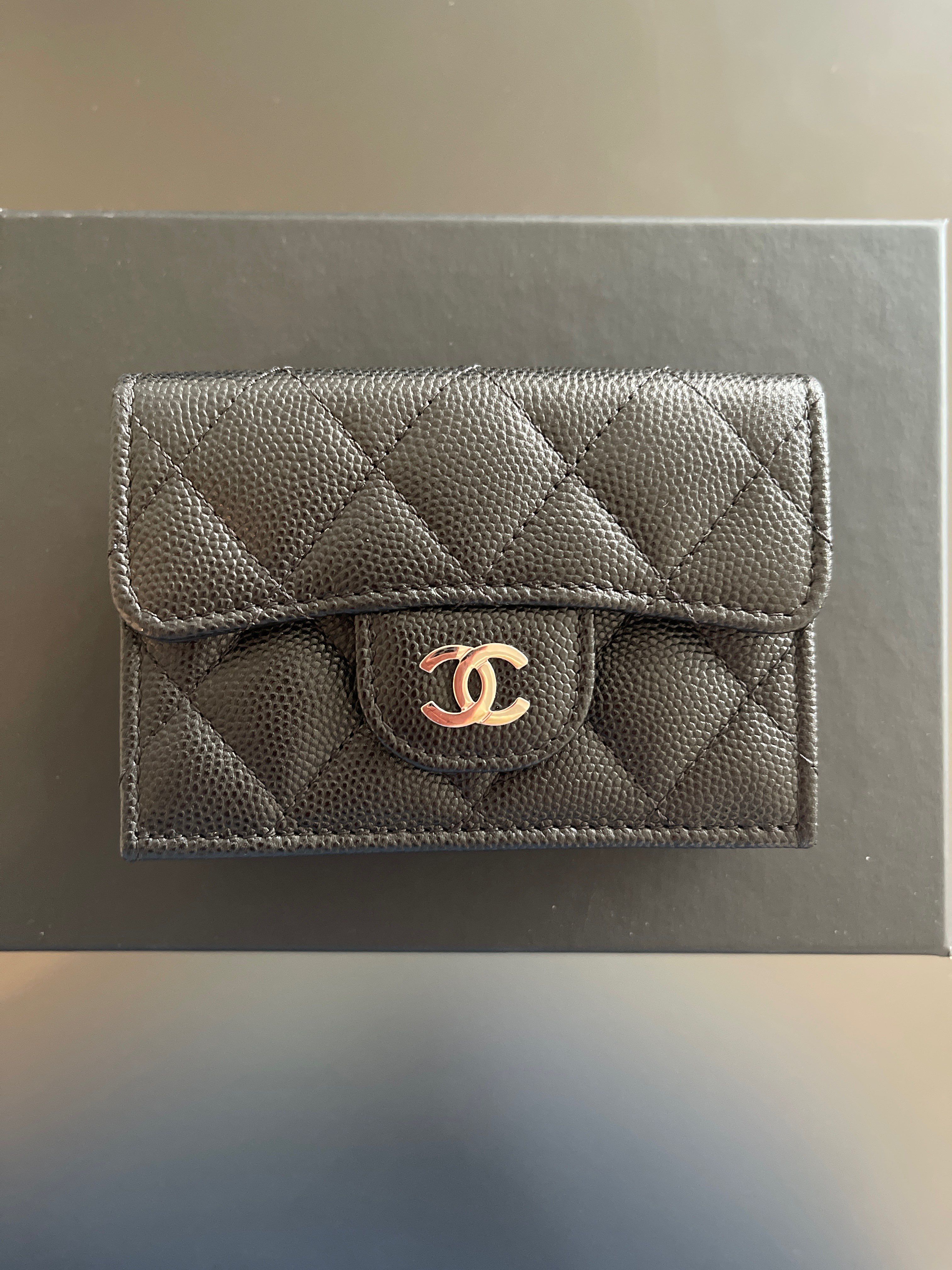 CHANEL スモールフラップウォレット 財布 キャビア マトラッセ ミニ 