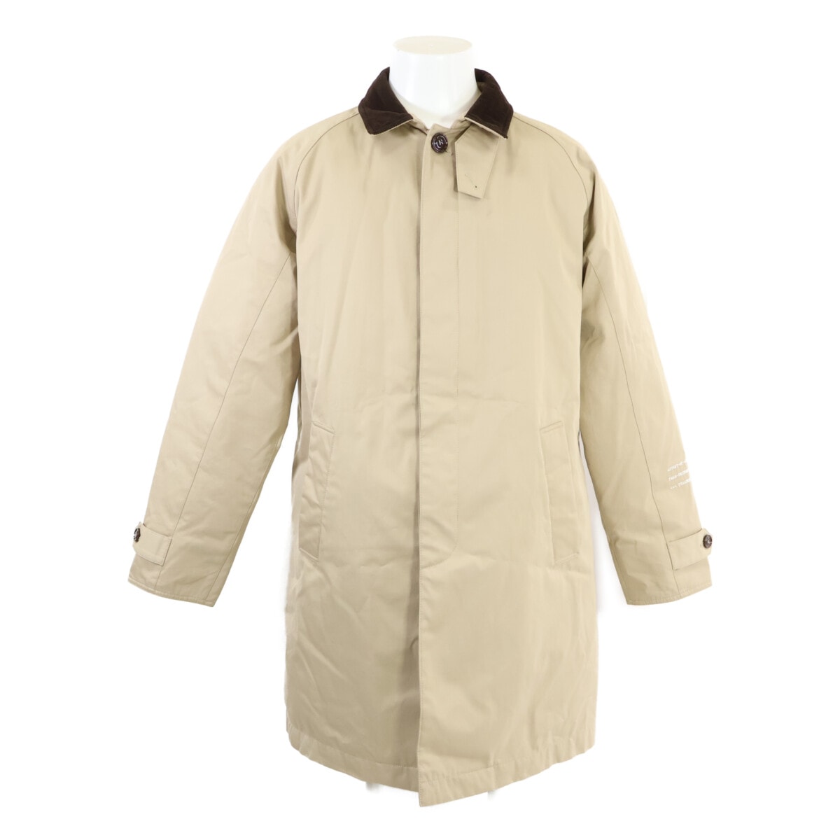 モンクレール 【GENIUS】×FRAGMENT 18年製 VALLOR 襟コーデュロイ ステンカラーダウンコート 2