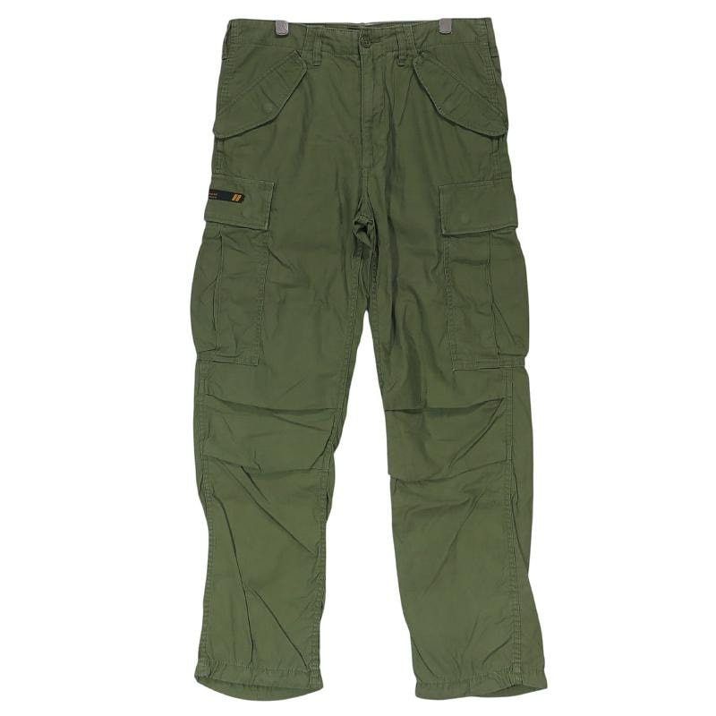 WTAPS ダブルタップス 15SS CARGO TROUSERS/TROUSERS.COTTON.SATIN 151GWDT-PTM14 カーゴ トラウザーズ コットン サテン オリーブドラブ 6ポケット パンツ ボトムス サイズ2(M)