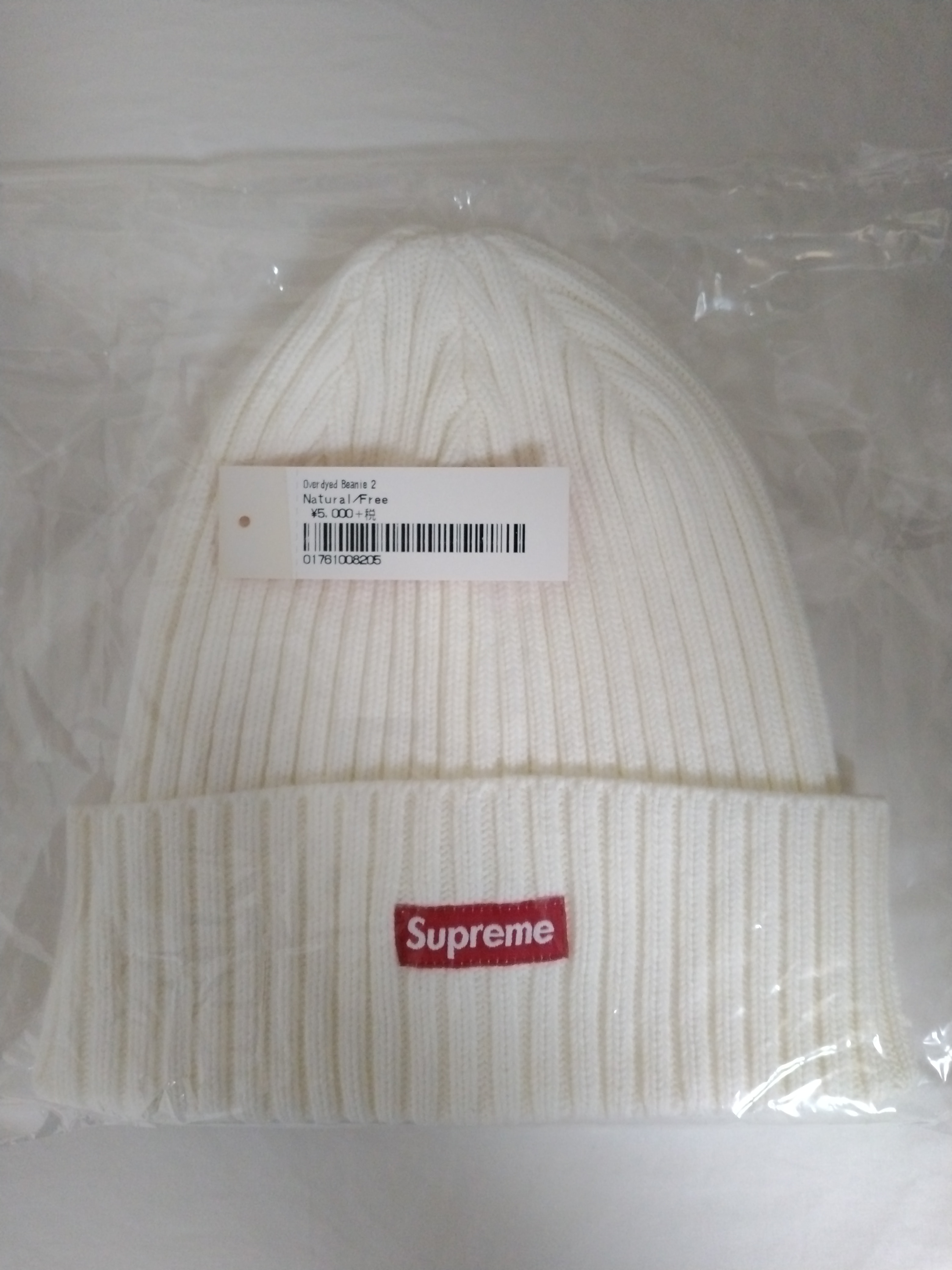 新品タグSupreme Overdyed beanie