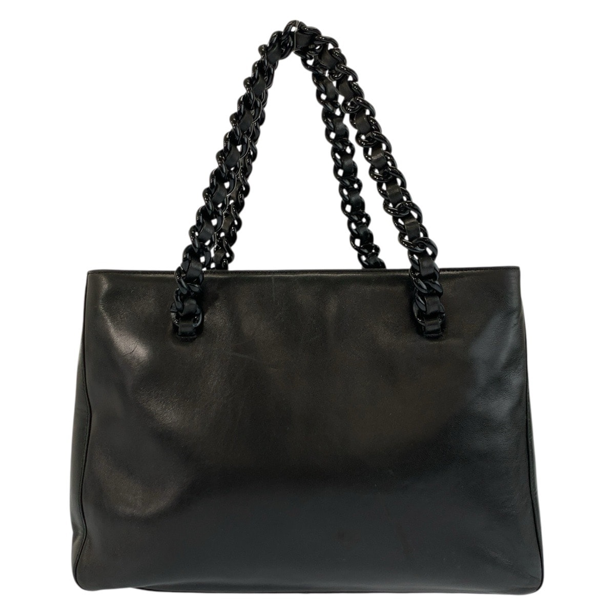PRADA プラダ ブラック 黒 レザー ハンドバッグ トートバッグ 602815 【中古】