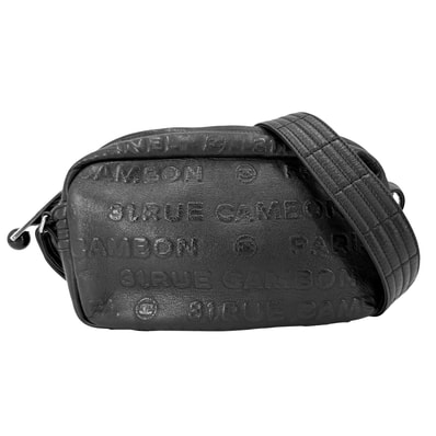CHANEL シャネル ショルダーバッグ アンリミテッド ロゴ 肩掛け 斜め掛け レザー ブラック 黒 ゴールド金具 レディース【中古品】