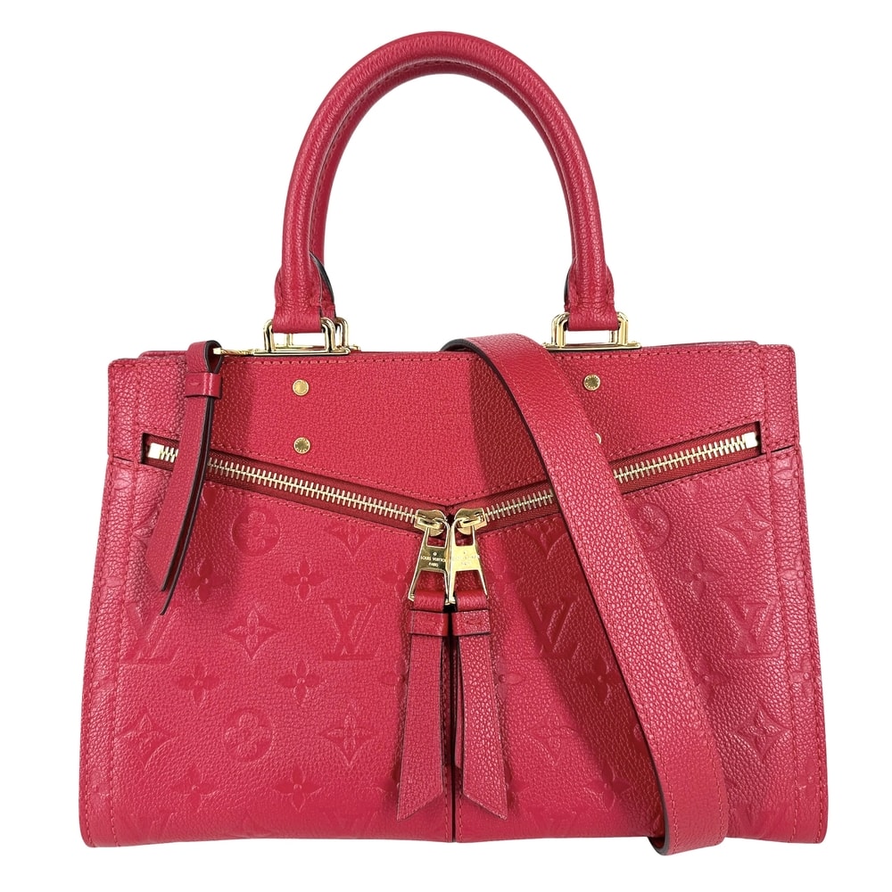 LOUIS VUITTON ルイヴィトン 2WAY スリーPM ハンドバッグ ショルダーバッグ 肩掛け 斜め掛け M54193 モノグラムアンプラント レッド 赤 ゴールド金具 レディース 美品【中古品】