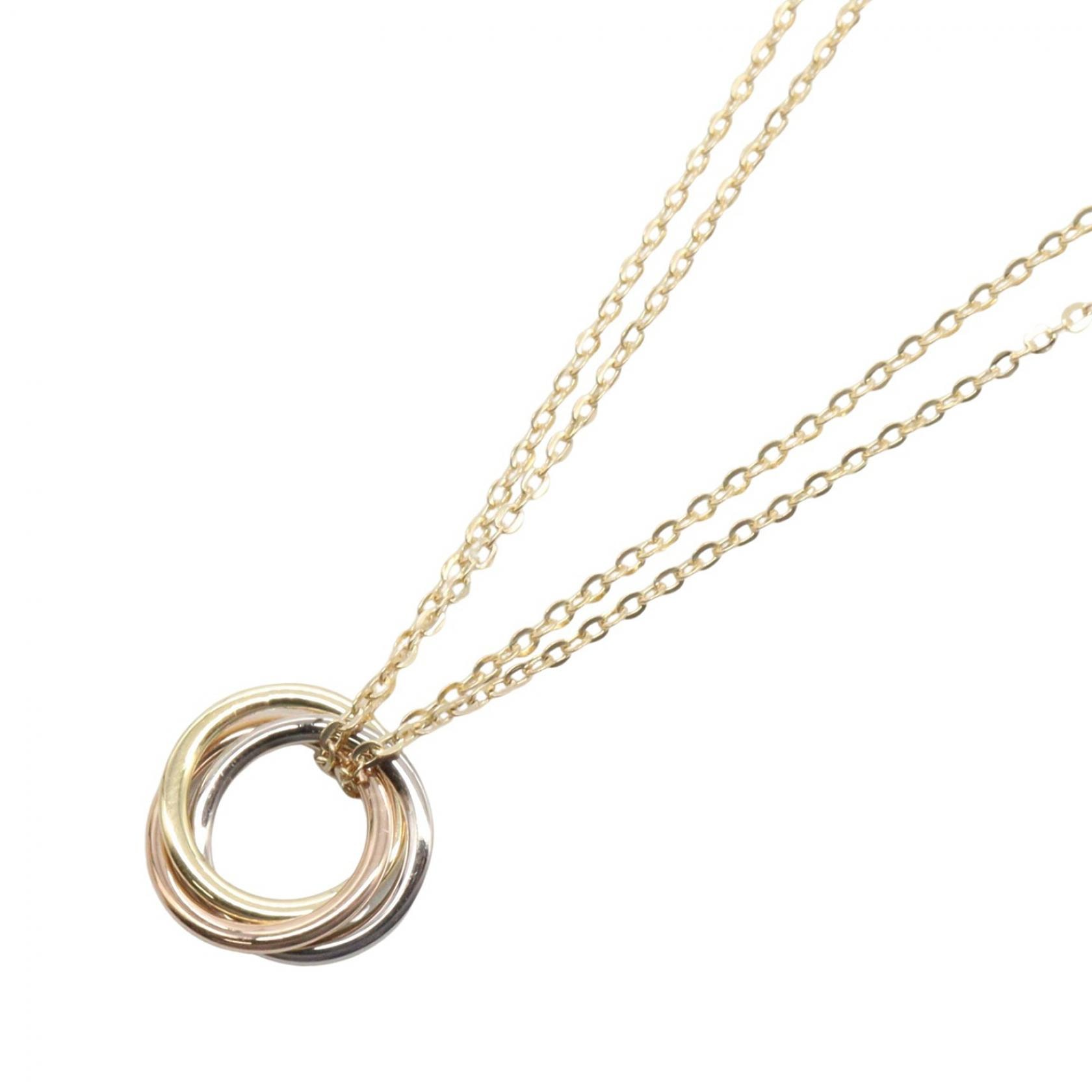 カルティエ CARTIER トリニティネックレス SM ネックレス ジュエリー K18(イエローゴールド) K18WG(ホワイトゴールド) K18PG(ピンクゴールド) レディース ゴールド系 / シルバー系 B4084654 【中古】