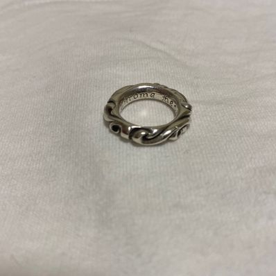 Chrome Hearts Scroll Band Ring "Silver"