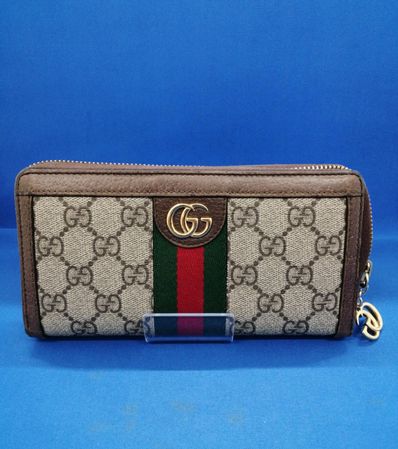 GUCCI Ophidia GG Zip Around Wallet