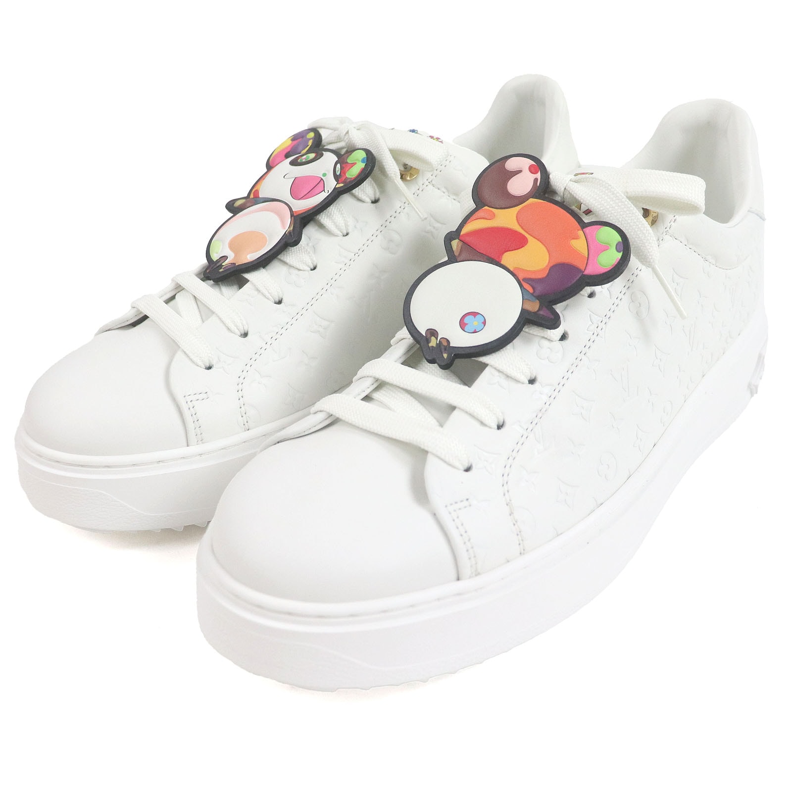 未使用品 ルイヴィトン
 ローカットスニーカー タイムアウトライン ホワイト メンズ 42 (26.5cm相当) 1AGZGR