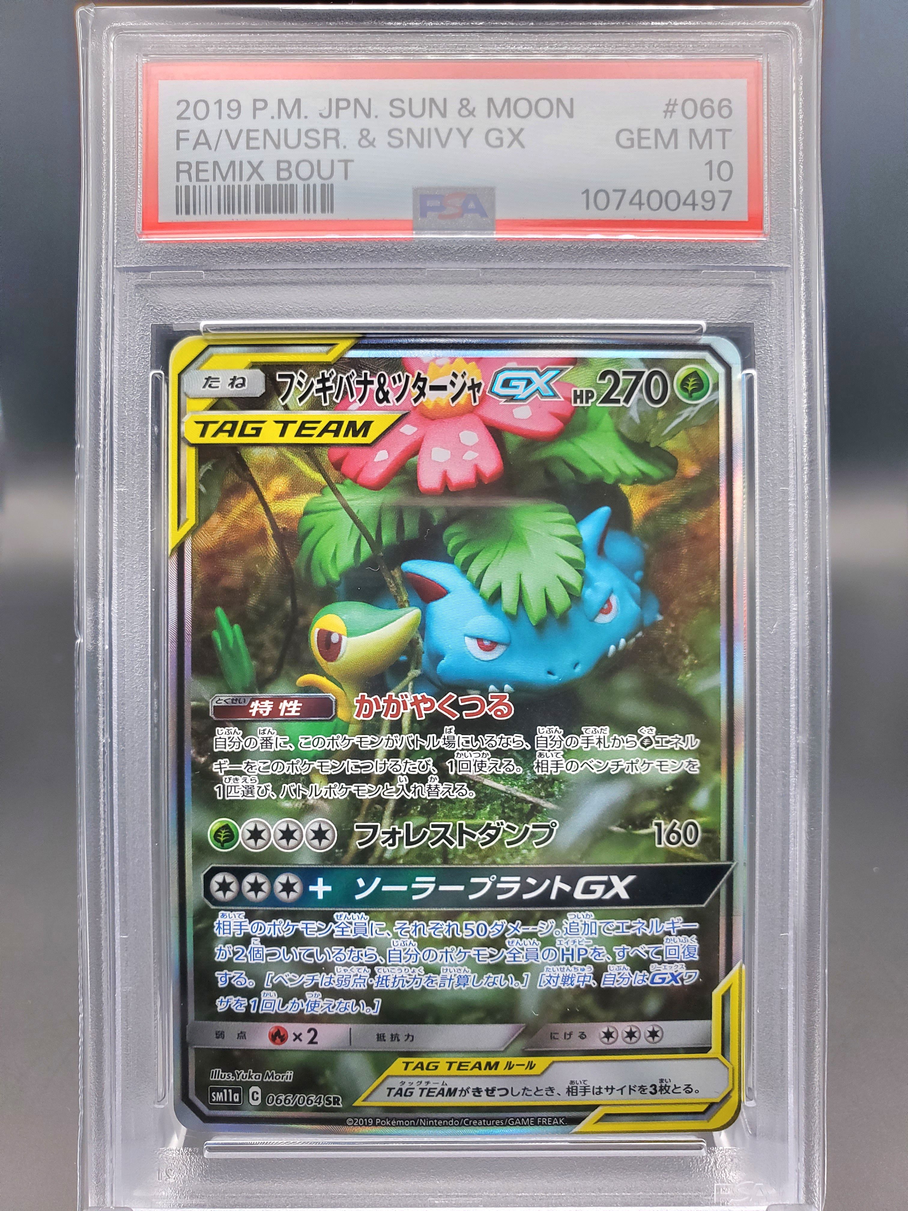 フシギバナ&ツタージャGX SR: SA[SM11a 066/064](強化拡張パック「リミックスバウト」)