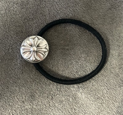 Chrome Hearts Cross Ball Hair Band "Black"