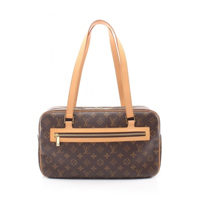 ルイ・ヴィトン LOUIS VUITTON シテGM ショルダーバッグ バッグ PVCコーティングキャンバス レザー モノグラム レディース ブラウン系 M51181 【中古】