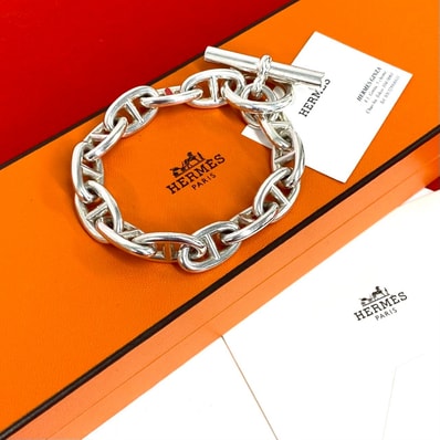 HERMES エルメス シェーヌダンクル GM 13コマ ブレスレット シルバー925 ブレスレット シルバー
38344