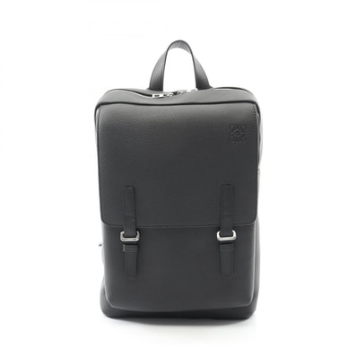 ロエベ LOEWE ミリタリー アナグラム リュックサック バックパック バッグ レザー メンズ ブラック系 B553J18X041100 【新品】
