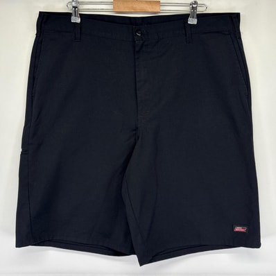 古着 ディッキーズ Dickies ショートパンツ ワーク ハーフ ショーツ ワンポイントロゴ 半ズボン w42 ブラック メンズ