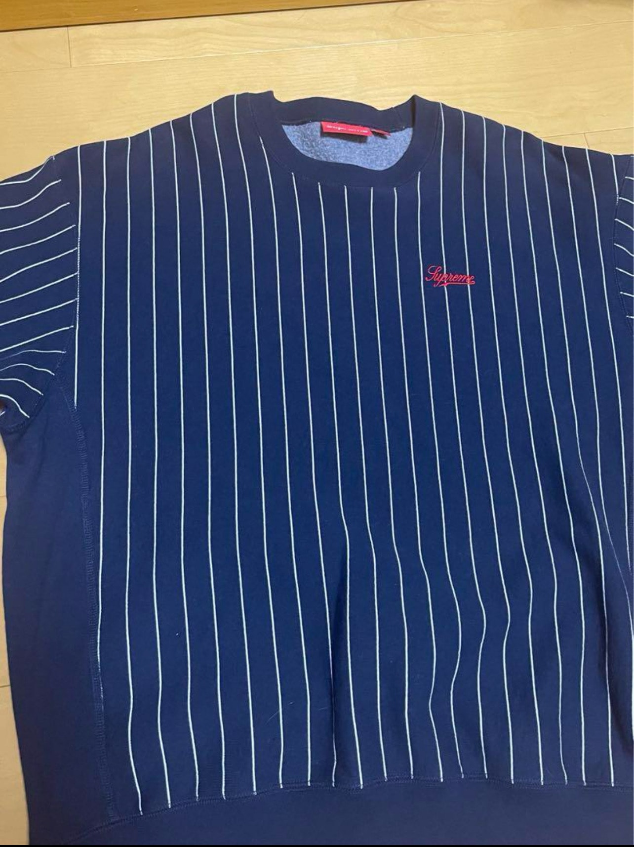 Supreme Pinstripe Crewneck 