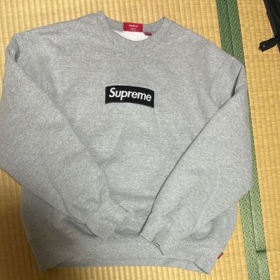 Supreme Box Logo Crewneck "Heather Grey" (22FW)