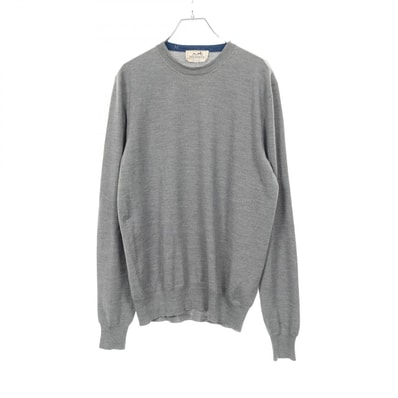 エルメス HERMES ニット 衣料品 トップス ウール メンズ グレー系 【中古】