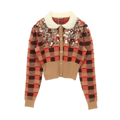 ミュウ ミュウ Miu Miu ニット 衣料品 トップス ウール レディース ブラウン系 / マルチカラー 【中古】