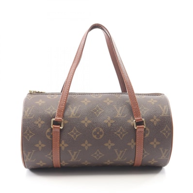ルイ・ヴィトン LOUIS VUITTON パピヨン26 モノグラム 旧型 ハンドバッグ バッグ PVCコーティングキャンバス レザー レディース ブラウン系 M51366 【中古】