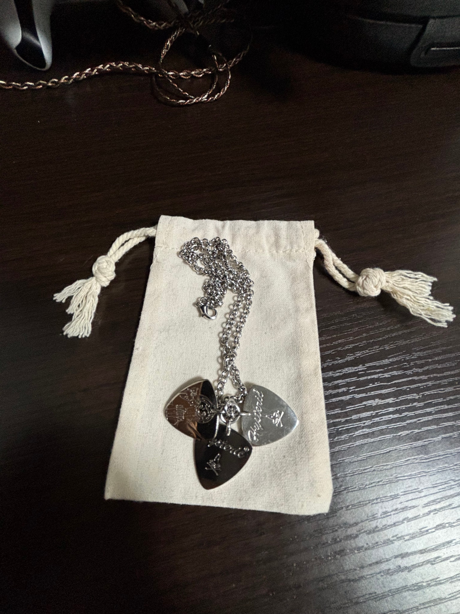 HYSTERIC GLAMOUR Woman On Skull Pick Necklace "Silver"