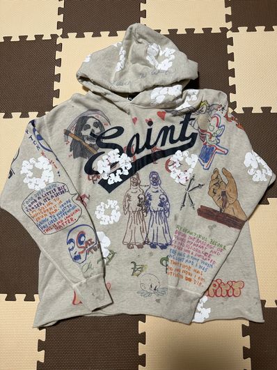 SAINT Mxxxxxx 22SS HOODIE GRAFFITTI "Grey"