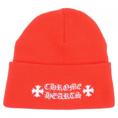 Chrome Hearts Wool Watch Cap Logo Embroidery Beanie "Orange"
