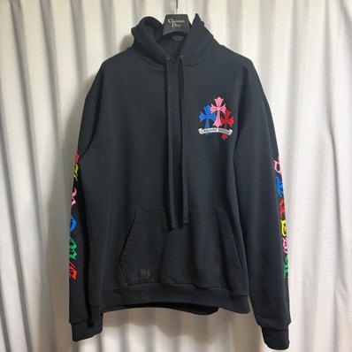 Chrome Hearts Multi Color Cross Cemetery Zip Up Hoodie "Black"