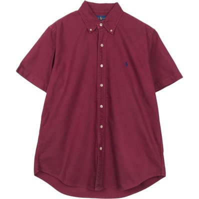 古着 ラルフローレン Ralph Lauren RALPH LAUREN CLASSIC FIT 半袖 ボタンダウンシャツ メンズM相当/eaa658044