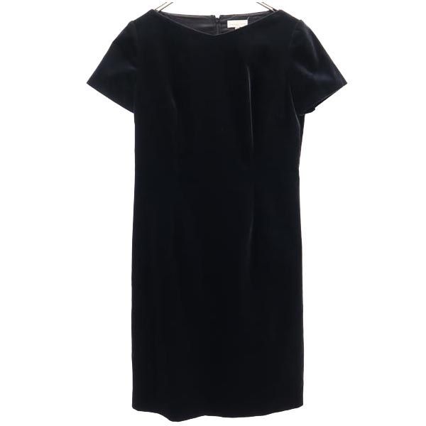 BALENCIAGA 半袖 ベロア調 ワンピース