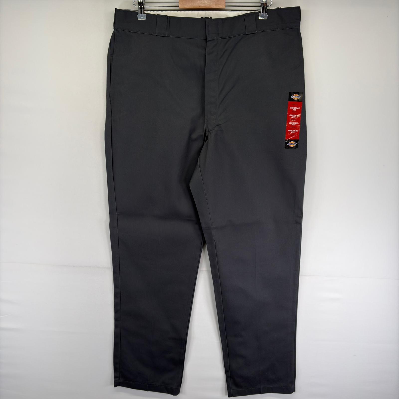古着 デッドストック ディッキーズ Dickies パンツ チノパン ワークパンツ スラックス 874 ジッパーフライ w40 L34  グレー系 メンズ
