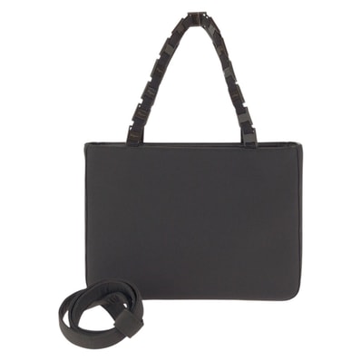 美品 Salvatore Ferragamo サルヴァトーレフェラガモ ヴァラチェーン 2way ブラウン シルバー金具 ナイロン レザー/ ハンドバッグ ショルダーバッグ 602198 【中古】