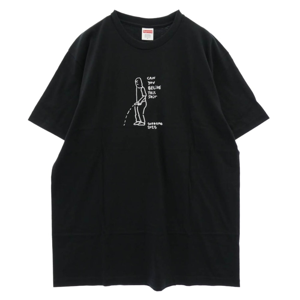 Supreme シュプリーム Tシャツ 25SS Piss Tee ピス 半袖 Tシャツ L ブラック系 L【極上美品】【中古】