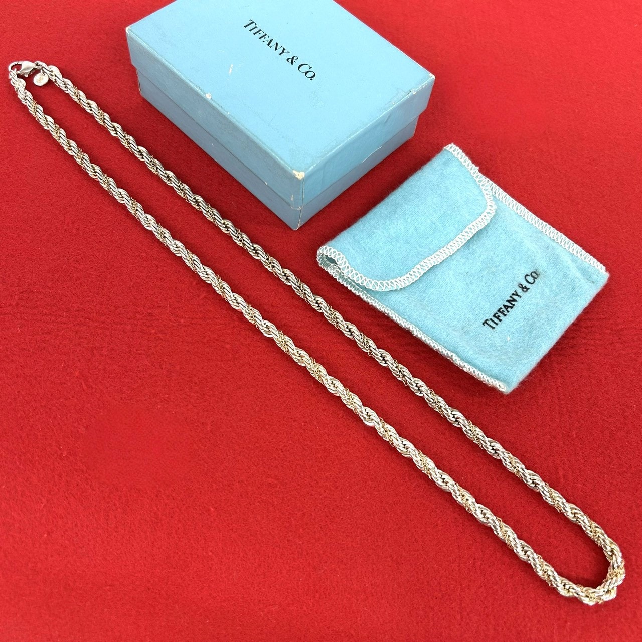 TIFFANY&Co. ティファニー ツイストロープ ネックレス シルバー925 K18イエローゴールド ネックレス シルバー
35460