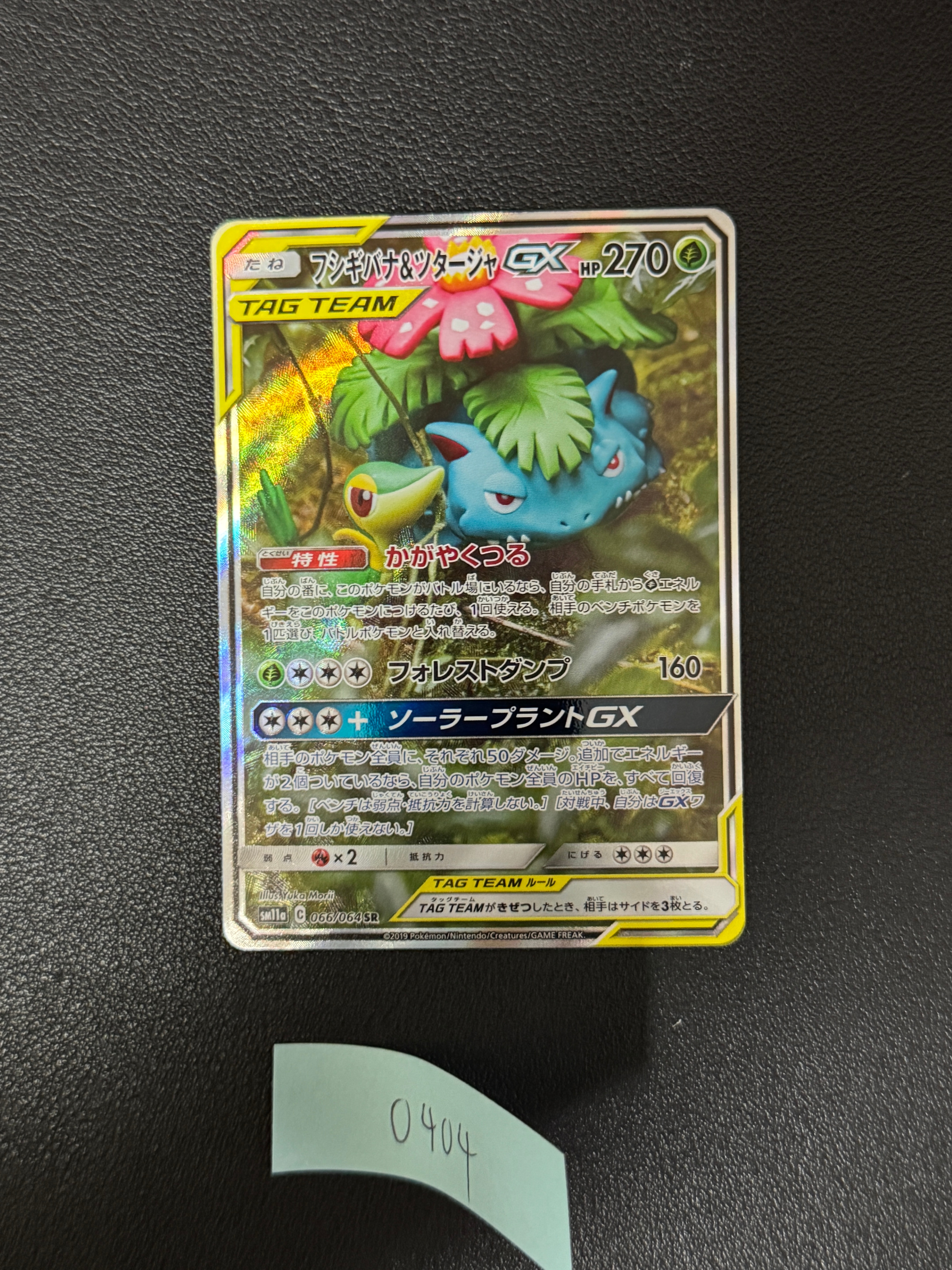 PSA10】フシギバナ&ツタージャGX SR: SA[SM11a 066/064](強化拡張