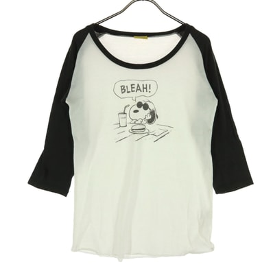 BEAMS ビームス ピーナッツ PEANUTS コラボ キャラクター 長袖 Tシャツ F ホワイト ロンT