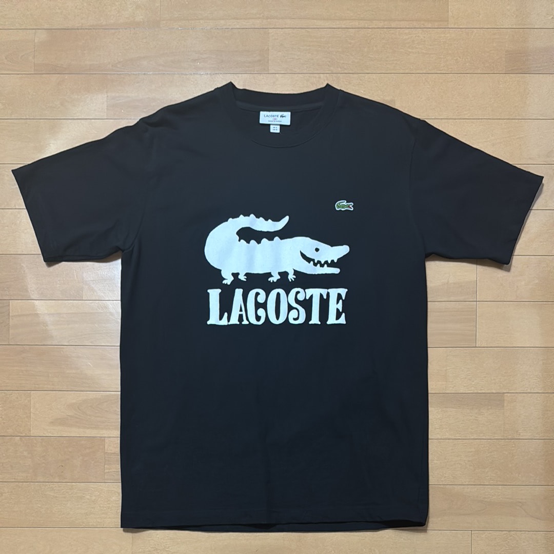 LACOSTE x ONE PIECE Crocodile Logo T-Shirt "Black"