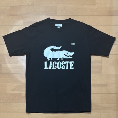 LACOSTE x ONE PIECE Crocodile Logo T-Shirt "Black"